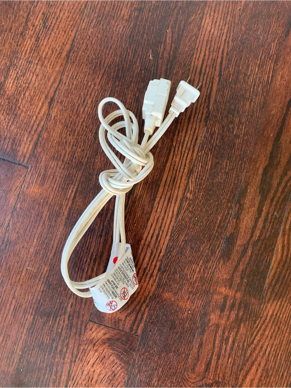 GE 6-Foot Indoor Extension Cord - White 3-Outlet Power Strip with Safety Covers